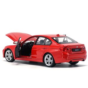 Метална кола BMW 335i F30, 1:24, Welly, червена