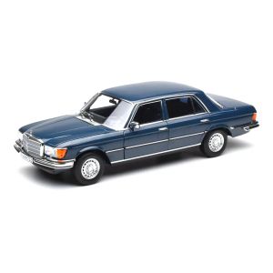 Метална кола Mercedes-Benz 350 SEL W116, 1:18, Hansa Blue, Norev