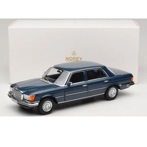 Метална кола Mercedes-Benz 350 SEL W116, 1:18, Hansa Blue, Norev