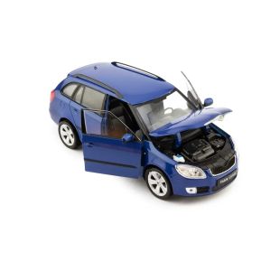 Метална кола Skoda Fabia II Combi, 1:24, синя, Welly