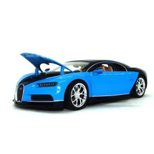 Метална кола Bugatti Chiron, 1:24, синя, Welly