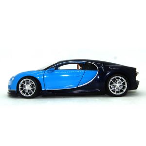 Метална кола Bugatti Chiron, 1:24, синя, Welly