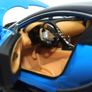 Метална кола Bugatti Chiron, 1:24, синя, Welly