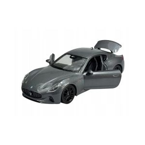 Метална кола Maserati GranTurismo Folgore Welly, 1:24, сив