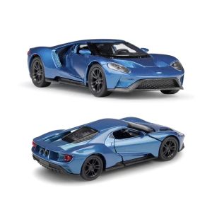 Метална кола Ford GT 2017 Welly, 1:24, син
