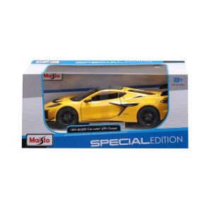 Метална кола Chevrolet Corvette ZR1 2025 Maisto Special Edition, 1:24, жълта