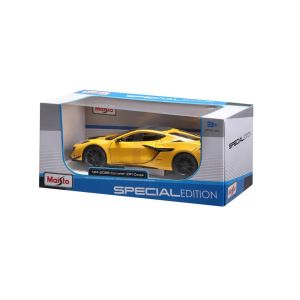 Метална кола Chevrolet Corvette ZR1 2025 Maisto Special Edition, 1:24, жълта