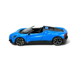Метална кола Bugatti W16 Mistral, 1:24, синя, Welly