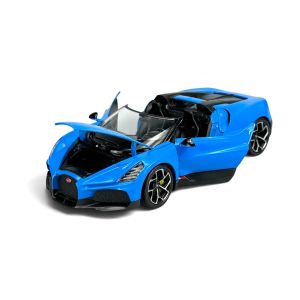 Метална кола Bugatti W16 Mistral, 1:24, синя, Welly