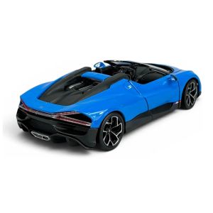 Метална кола Bugatti W16 Mistral, 1:24, синя, Welly