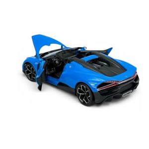 Метална кола Bugatti W16 Mistral, 1:24, синя, Welly