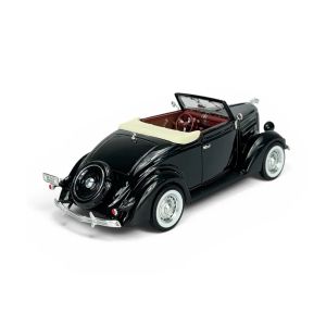Метална кола Ford Deluxe Cabriolet, 1936, 1:24, черна, Welly