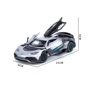Метална кола Mercedes-AMG ONE, 1:24, сребриста
