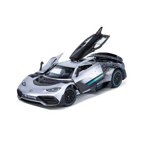 Метална кола Mercedes-AMG ONE, 1:24, сребриста