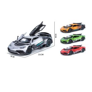 Метална кола Mercedes-AMG ONE, 1:24, сребриста