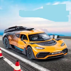 Метална кола Mercedes-AMG ONE, 1:24, оранжева