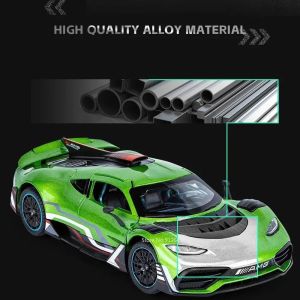 Метална кола Mercedes-AMG ONE, 1:24, зелена