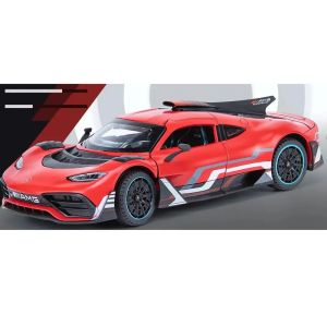 Метална кола Mercedes-AMG ONE, 1:24, Червена