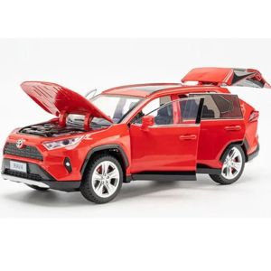 Метална кола Toyota RAV4, 1:24, Червена