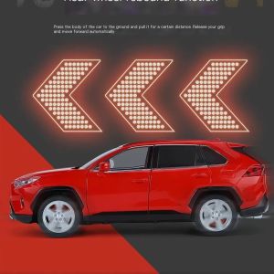 Метална кола Toyota RAV4, 1:24, Червена