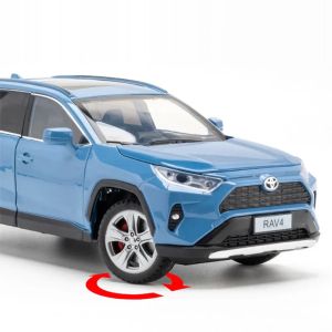 Метална кола Toyota RAV4, 1:24, синя