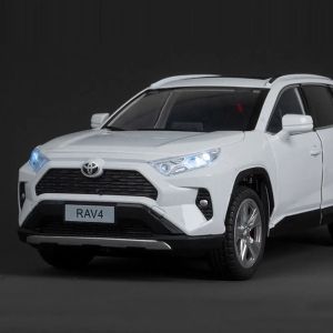 Метална кола Toyota RAV4, 1:24, бял
