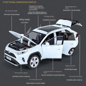 Метална кола Toyota RAV4, 1:24, бял