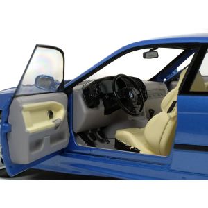 Метална кола BMW M3 E36 Coupe 1990, Estoril Blue, 1:18, Solido 