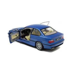 Метална кола BMW M3 E36 Coupe 1990, Estoril Blue, 1:18, Solido 