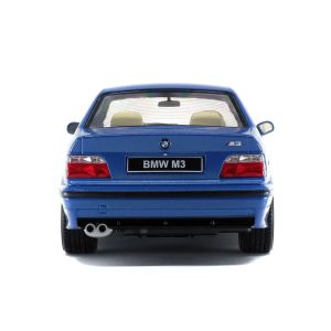 Метална кола BMW M3 E36 Coupe 1990, Estoril Blue, 1:18, Solido 