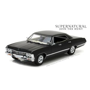 Метална кола Chevrolet Impala Sport Sedan 1967, Черна, 1:24, GreenLight 