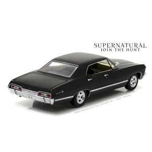 Метална кола Chevrolet Impala Sport Sedan 1967, Черна, 1:24, GreenLight 