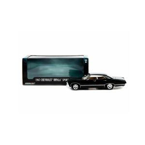 Метална кола Chevrolet Impala Sport Sedan 1967, Черна, 1:24, GreenLight 