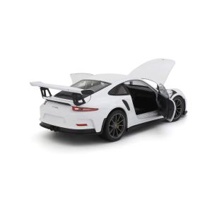 Метална кола Porsche 911 GT3 RS, 1:24, бяла, Welly 