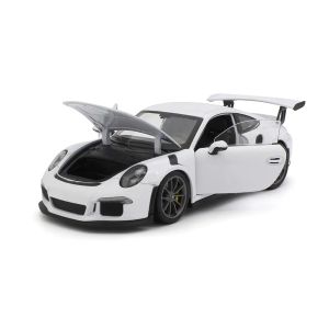 Метална кола Porsche 911 GT3 RS, 1:24, бяла, Welly 