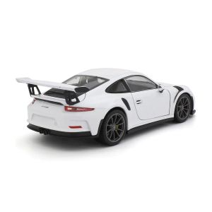 Метална кола Porsche 911 GT3 RS, 1:24, бяла, Welly 