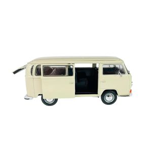 Метален бус Volkswagen Bus T2 1972, 1:24, Кремав, Welly 