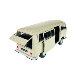 Метален бус Volkswagen Bus T2 1972, 1:24, Кремав, Welly 