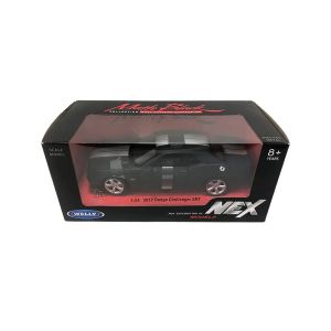 Метална кола Dodge Challenger SRT 2012, 1:24, Черна, Welly 