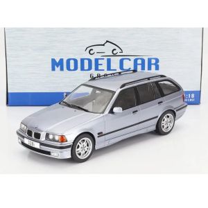 Метална кола BMW 3 Series E36 Touring 1995 1:18 Сребриста – Model Car Group
