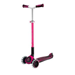 Сгъваема тротинетка за деца над 4 години GLOBBER ACE LIGHTS, розова