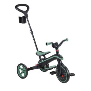 Детска триколка 4 в 1 GLOBBER EXPLORER TRIKE FOLDABLE, сгъваема, цвят маслина
