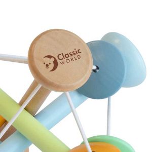 Магическа сензорна топка за игра Classic World за бебета от дърво