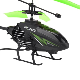 Играчка хеликоптер с дистанционно управление, зелен