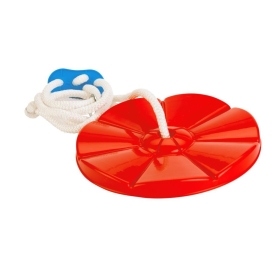 Детска люлка с кръгла седалка червена