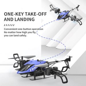 Сгъваем дрон с ULTRA HD 4K камера, светлинни ефекти и WiFi управление, син цвят