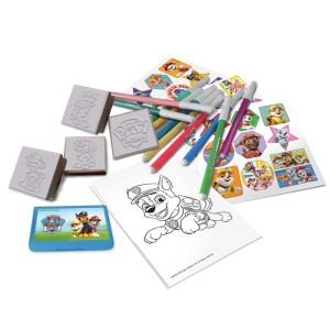 Творческа раница Paw Patrol Girl с 10 миещи се флумастера, 4 печата и 30 стикера