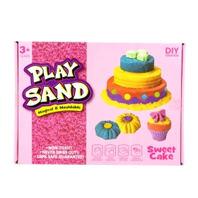 Комплект кинетичен пясък, торта