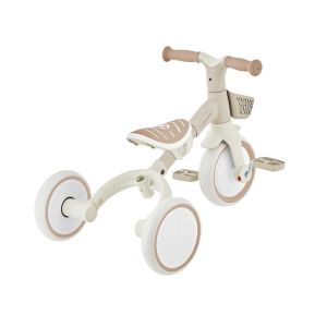 Триколка с родителски контрол 3 в 1 GLOBBER LEARNING TRIKE PLUS ECOLOGIC, бежова