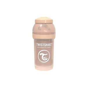 Шише против колики за бебета Twistshake 180 мл бежово